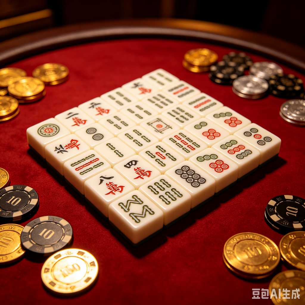 elegant text mahjong tiles